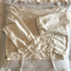 Zara Basic Linen Crop Top